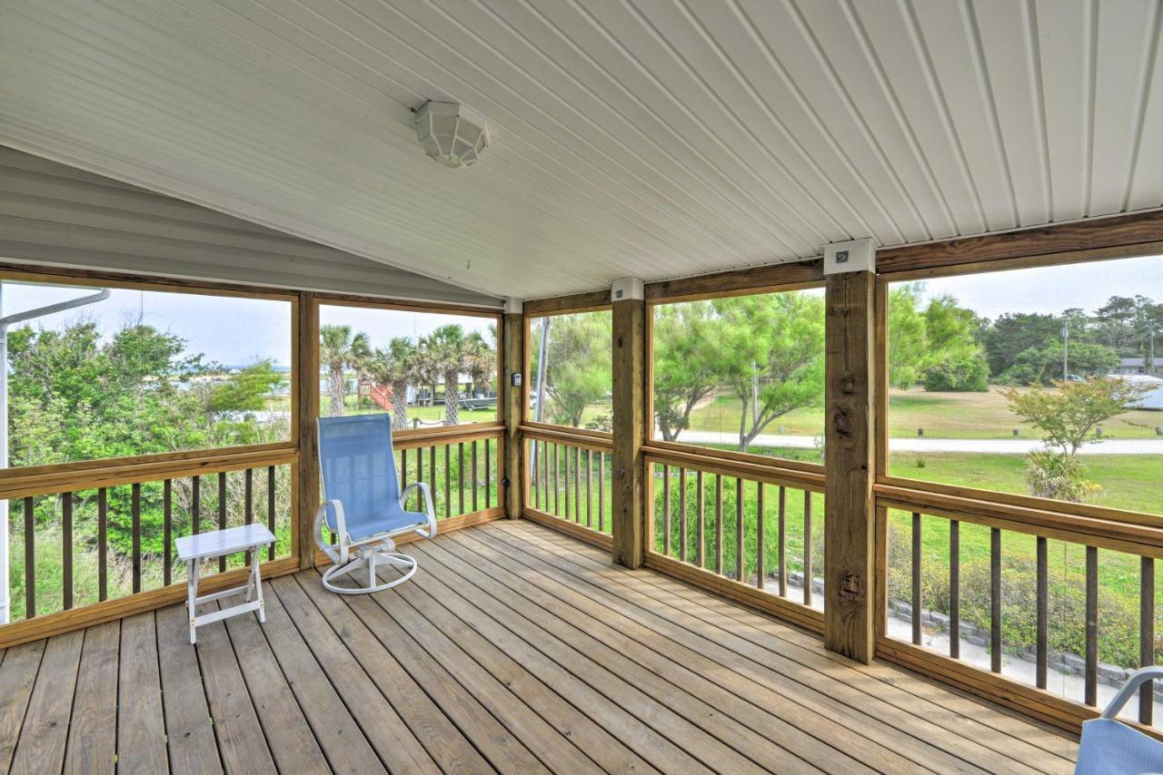 Waterfront Harkers Island Home Sunset View And Dock Zewnętrze zdjęcie